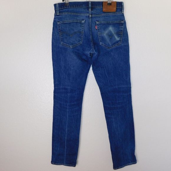 Levi's Premium 511 Big E Casual Denim Blue 5 Pocket Faded Jeans Size 31x32 - Picture 4 of 12